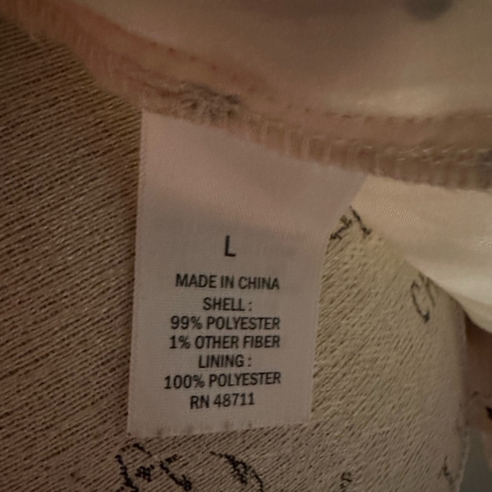 Ophelia Roe Blush Pink and Black Polka-Dot Shimmer Blouse GUC - Picture 10 of 11